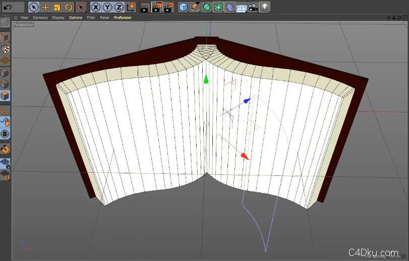 c4d展示新功能制作立体可爱卡通书本动画基础教程