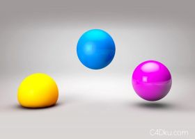 C4D弹跳球动画工程