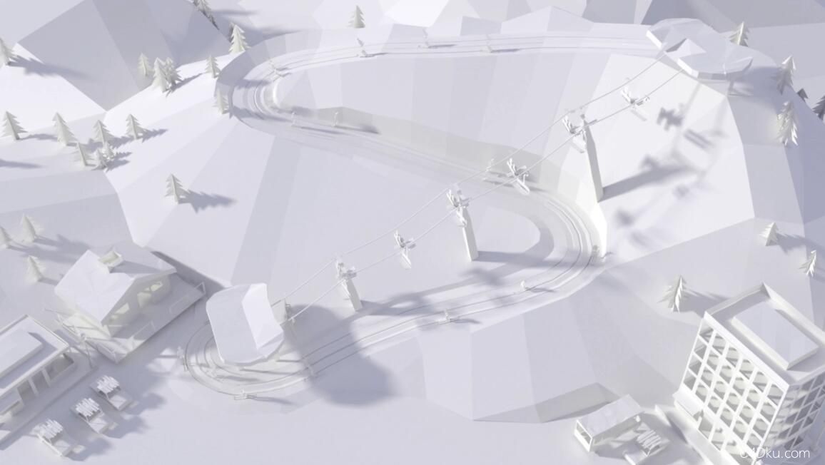 C4D纸白模广告视频教程包场景建模动画渲染