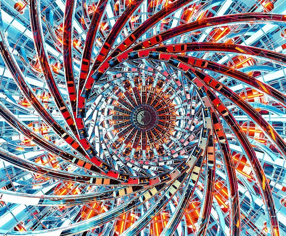 cinema4dcorona螺旋立体图案创意