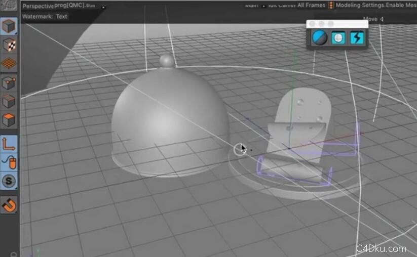 C4D使用HB超强建模插件制作灯光下动物场景教程
