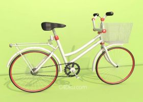 C4D使用自带渲染建模制作仿真高精度自行车产品