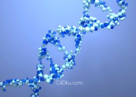 圆球汇聚旋转医疗高科技抽象DNA立体线条