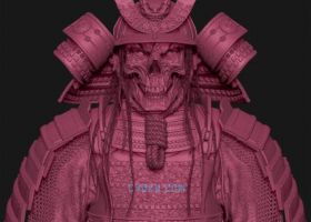 Zbrush高精度骷髅武士游戏角色建模制作流程视频教学