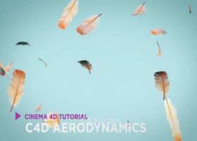 C4D动力学案例制作一片空中漂舞的羽毛动画教程