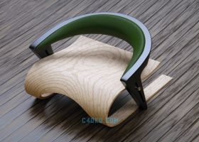 ZBrush快速制作个性休闲矮脚木材椅子产品设计多个案例教程