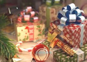 Cinema4D制作一个圣诞节精美礼盒礼包礼物包装场景案例教程