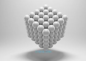 3DSMAX2017与V-Ray制作立体创意悬浮圆球方块3d抽象场景三维模型