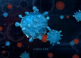 3DSMAX软件制作三维医疗科学模拟病毒结构球体
