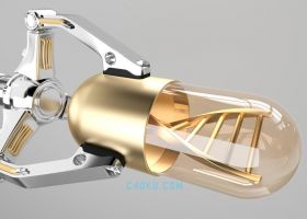 3DSMAX制作三维立体机械臂抓取胶囊3D模型