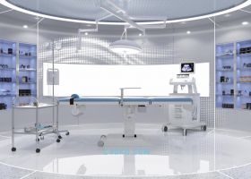 3DSMAX制作高级干净手术室场景3D模型