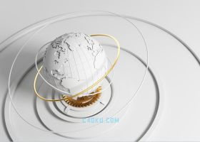 3DSMAX2018制作三维地球和齿轮3D模型