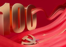 CINEMA4D建模三维共产党成立建党100周年